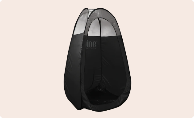 Tente de Bronzage en Spray Tan.Tent - Noire & 1/3 Transparente