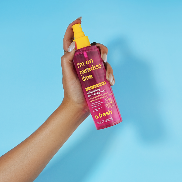 i'm on paradise time brume parfumée énergisante cheveux + corps