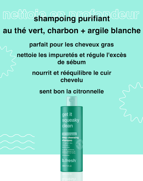 shampoing get it squeaky clean