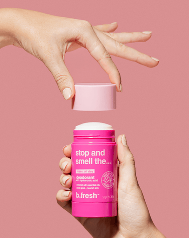 déodorant stop and smell the... roses
