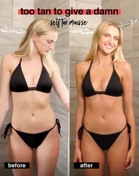 too tan to give a damn - mousse autobronzante