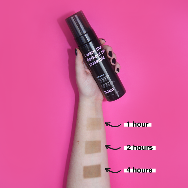 i want the darkest tan possible - mousse autobronzante