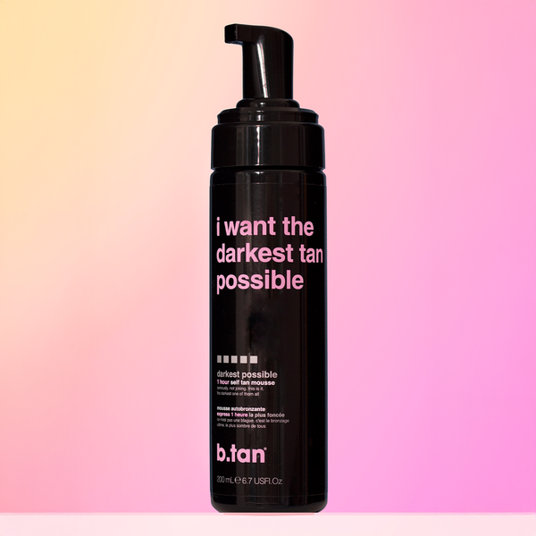 i want the darkest tan possible - mousse autobronzante