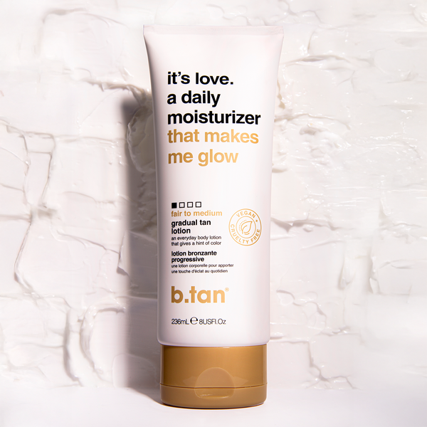 it's love. a daily moisturiser that makes me glow...