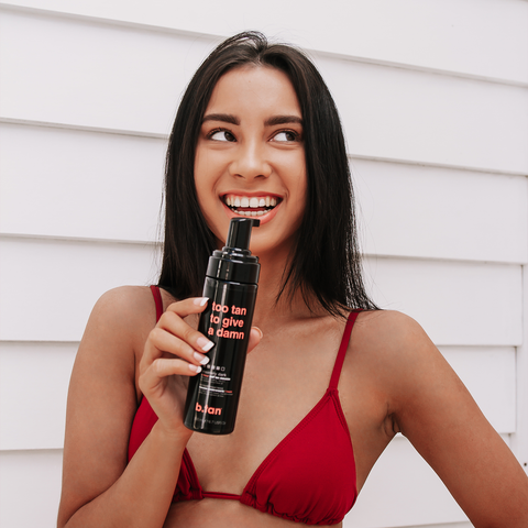 too tan to give a damn - mousse autobronzante