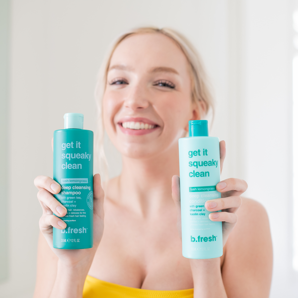 shampoing get it squeaky clean