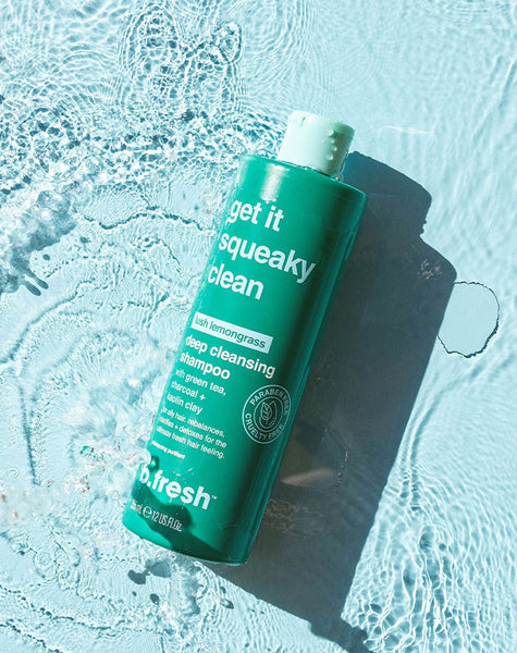 shampoing get it squeaky clean